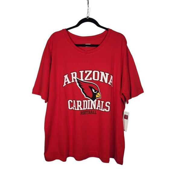NFL Arizona Cardinals Short Sleeve Scoop Neck T-Shirt Women's 2X Red Cotton NEW - Picture 2 of 9